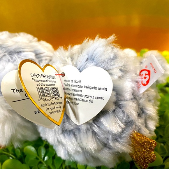 Ty BEANIE BOOS NWT 2019 COLLECTiON OWLETTE OWL BIRTHDAY APRIL 20 GLITTERY EYES - Picture 12 of 12